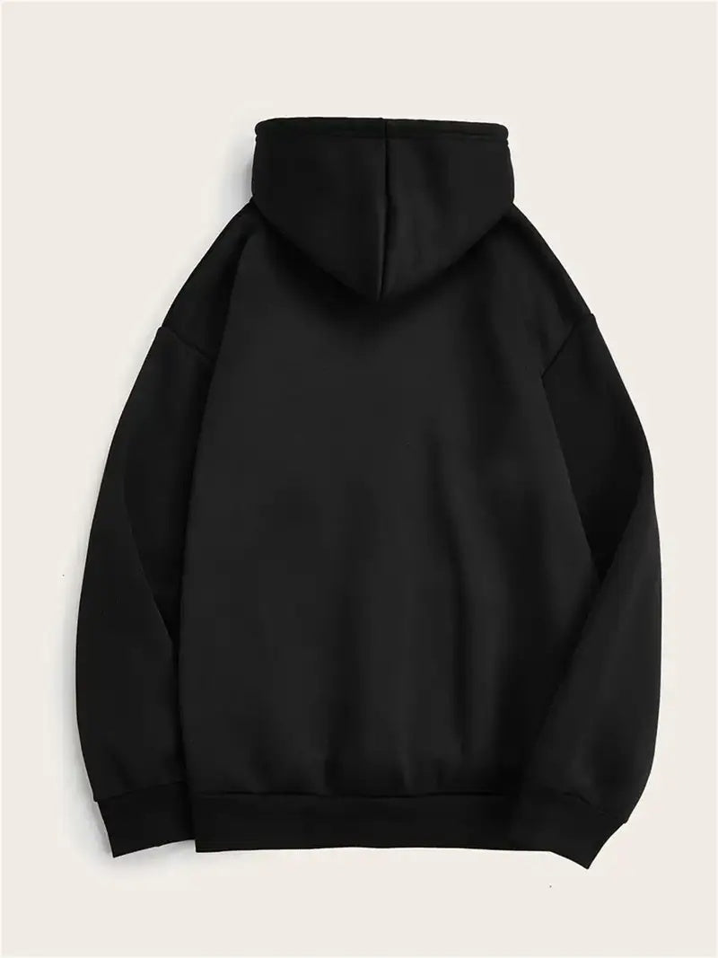 Women's Inspirational Slogan Graphic Hoodie With Jesus Print - Casual Hooded Sweatshirt With Rib-Knit Detail - Floral And Alphabet Pattern Pullover For Fall Winter