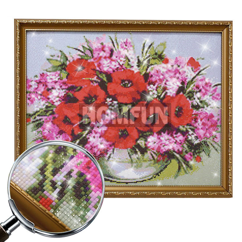Homfun Square Round Diamond 5D Diy Diamond Painting Jesus Religion 3D Embroidery Cross Stitch 5D Home Decoration